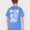 BDG Urban Outfitters NOW IS NOW TEE UNISEX - Print T-shirt - Cobalt -BDG Urban Outfitters shop b881d0b8b22a4c17ad38d2631ae969c1