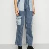 BDG Urban Outfitters SKATE PATCHWORK - Relaxed Fit Jeans - Blue -BDG Urban Outfitters shop b88fd633412247ffaa15e8ad9dc45958