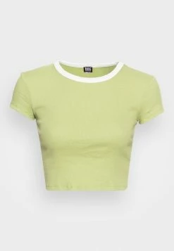 BDG Urban Outfitters RINGER BABY TEE - Basic T-shirt - Taragon -BDG Urban Outfitters shop b8ca3c284c6b4d8ba855790708ef2d94