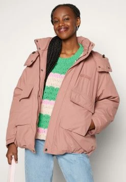 BDG Urban Outfitters CHARLIE OVERSIZED HOODED JACKET - Winter Jacket - Rose -BDG Urban Outfitters shop b919d7e325154074996baccbe30d59a4
