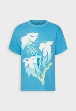 BDG Urban Outfitters PAINT TEE UNISEX - Print T-shirt - Blue -BDG Urban Outfitters shop bdef463ba1a046db970e401a2f27663b