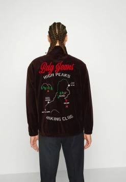 BDG Urban Outfitters MAP EMBROIDERY UNISEX - Sweatshirt - Dark Brown -BDG Urban Outfitters shop be37805f39704a8d8ccdb0190dbfcc56