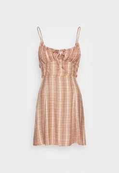 BDG Urban Outfitters TIE FRONT DRESS - Day Dress - Multi -BDG Urban Outfitters shop be65f4a32b0e48088c043942d6938af6