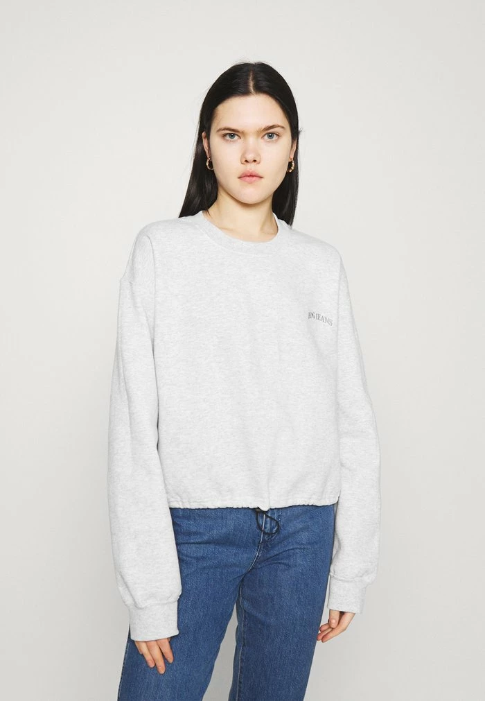 BUBBLE HEM - Sweatshirt - light grey BDG Urban Outfitters BUBBLE HEM - Sweatshirt - Light Grey -BDG Urban Outfitters shop bf55eb33b5834fe399773d20fd980426