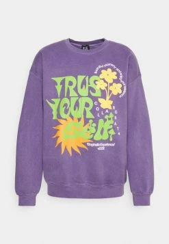 BDG Urban Outfitters TRUST YOURSELF UNISEX - Sweatshirt - Purple -BDG Urban Outfitters shop c1c2700a45e84b20942913be316ddcda