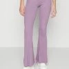 BDG Urban Outfitters ROSIE FLARE - Trousers - Purple -BDG Urban Outfitters shop c2ec6f628eca4f76a1c655ef3bd34fad