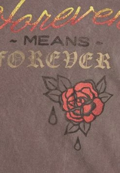 BDG Urban Outfitters FOREVER MEANS FOREVER UNISEX - Print T-shirt - Chocolate -BDG Urban Outfitters shop c644705544fc43dbb86e409f0f0129dd