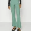 BDG Urban Outfitters ROSIE FLARE - Trousers - Turquoise