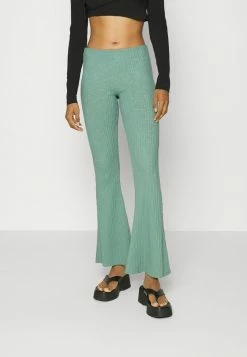 BDG Urban Outfitters ROSIE FLARE - Trousers - Turquoise