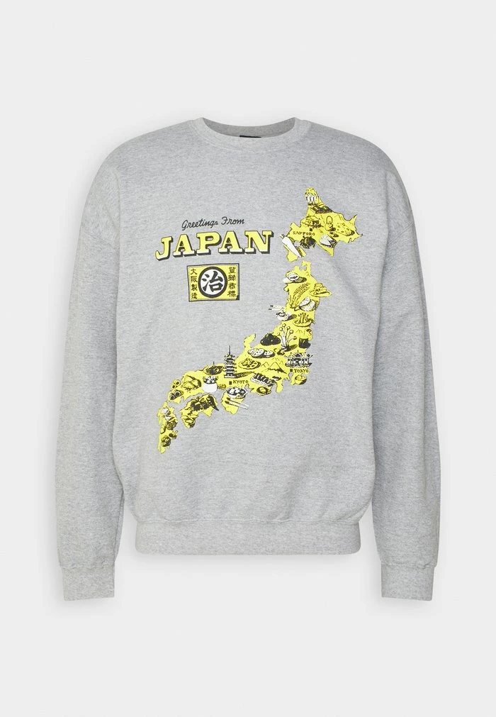 JAPAN MAP UNISEX - Sweatshirt - grey marl BDG Urban Outfitters JAPAN MAP UNISEX - Sweatshirt - Grey Marl -BDG Urban Outfitters shop c82a8bea4b9e46168d8495cb114496e1
