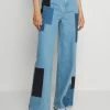 BDG Urban Outfitters PRETTY PATCH PUDDLE - Relaxed Fit Jeans - Blue -BDG Urban Outfitters shop cb7957284f414f919ab27dfdc750994a
