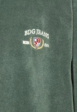BDG Urban Outfitters CREST UNISEX - Fleece Jumper - Green -BDG Urban Outfitters shop cc387547bd41476aba472940e38d0ded