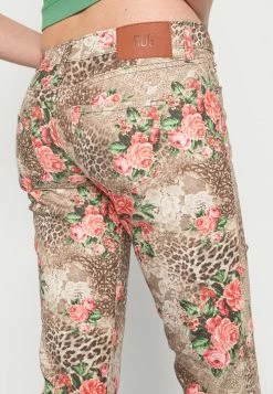 BDG Urban Outfitters LEOPARD FLORAL - Trousers - Multi -BDG Urban Outfitters shop cd971163bc98450bab9c1db89e7c8204