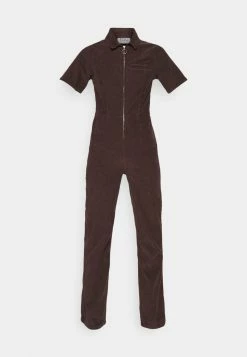 BDG Urban Outfitters ZIP - Jumpsuit - Dark Brown -BDG Urban Outfitters shop ce9ffb062e6448b9b059944f2cfc8ae5