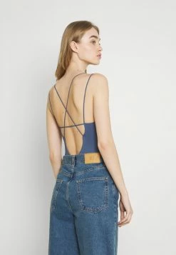 BDG Urban Outfitters STRAPPY BUNGEE BODY THONG STRAP - Top - Navy