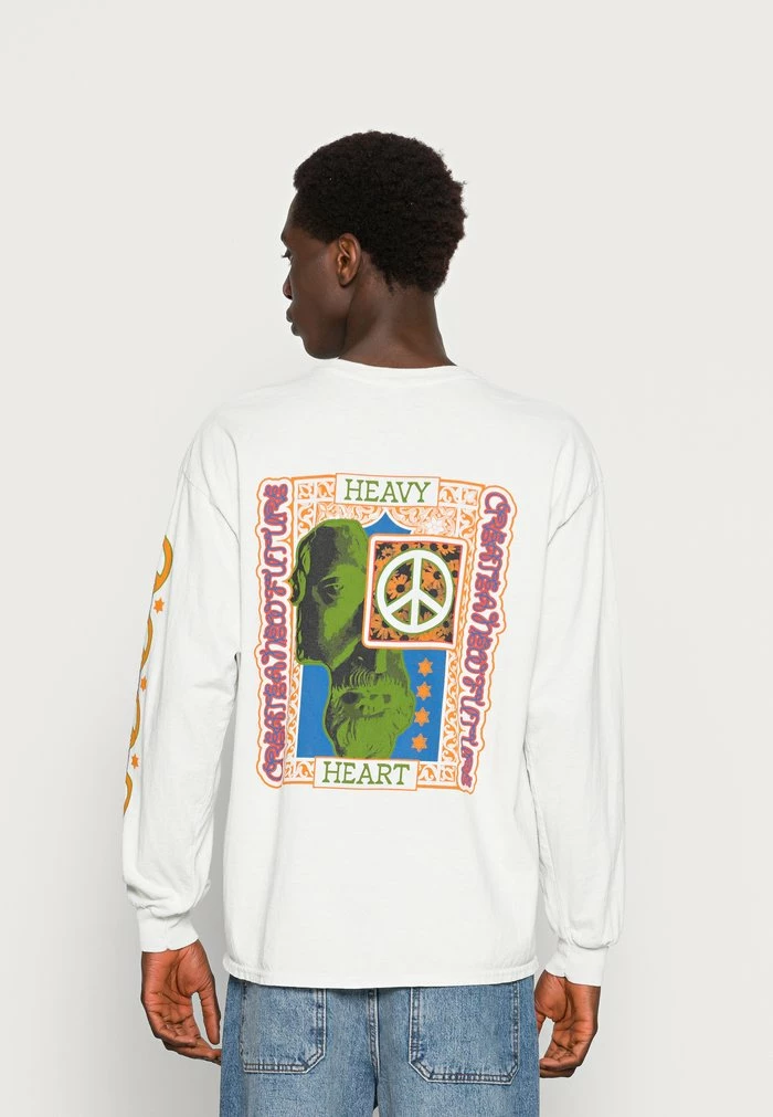 PEACE HEAVY - Long sleeved top - ecru BDG Urban Outfitters PEACE HEAVY - Long Sleeved Top - Ecru -BDG Urban Outfitters shop cf818e7ead6740c584887aa5d571f668
