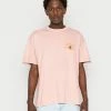 BDG Urban Outfitters HERITAGE CREST TEE UNISEX - Basic T-shirt - Pink -BDG Urban Outfitters shop d033c377feba489b9b094d4667eda064