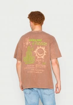 BDG Urban Outfitters GROW YOUR DREAMS TEE UNISEX - Print T-shirt - Chocolate