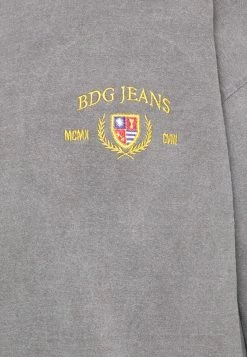 BDG Urban Outfitters CREST UNISEX - Long Sleeved Top - Black -BDG Urban Outfitters shop d1f3b681abb149c6b58c865382966d6d