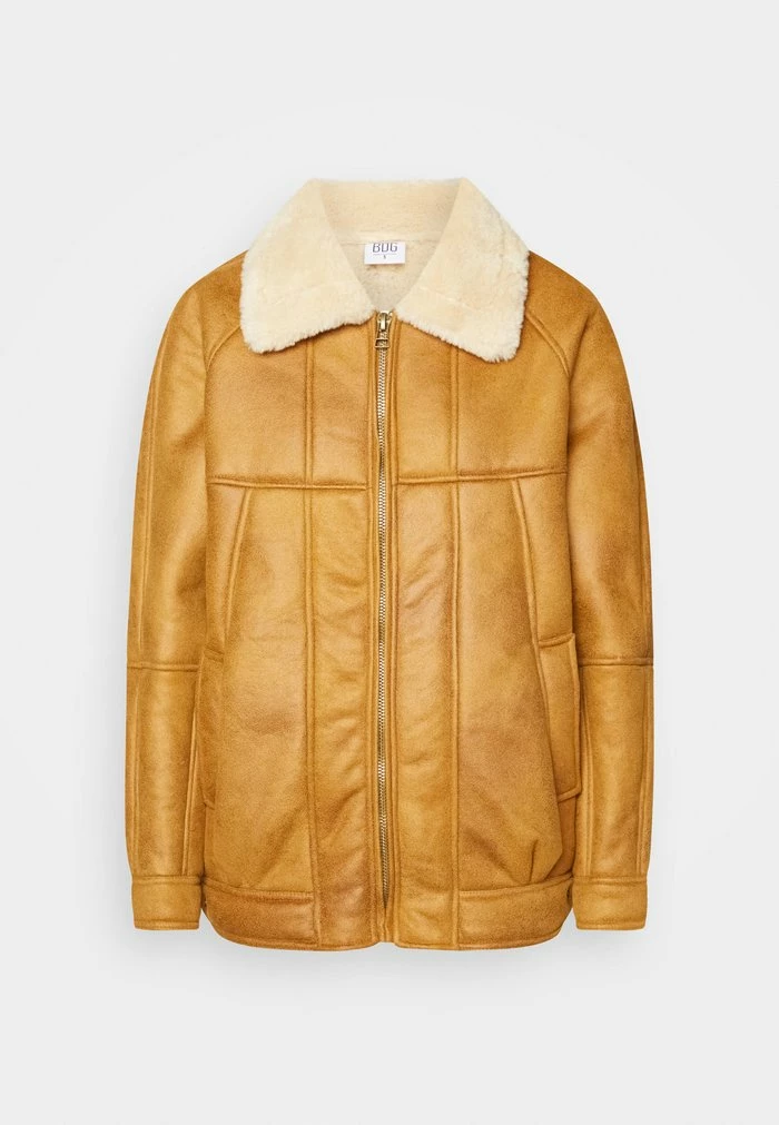 SUEDETTE HARRINGTON JACKET - Light jacket - brown BDG Urban Outfitters SUEDETTE HARRINGTON JACKET - Light Jacket - Brown -BDG Urban Outfitters shop d4b55e9e935340bfbe0a3dac7ff7fea0