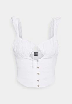 BDG Urban Outfitters BUSTIER - Top - White -BDG Urban Outfitters shop d536e01cec124f0c8baf5990c39835b1