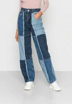 BDG Urban Outfitters LOW RISE PATCHWORK - Relaxed Fit Jeans - 90s Blue