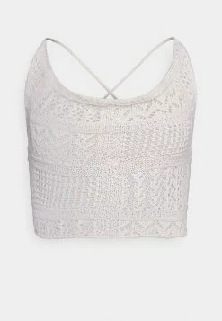 BDG Urban Outfitters BDG COWL NECK CROCHET - Top - Ecru -BDG Urban Outfitters shop d717be4fa0894dcd844c156154fc971a