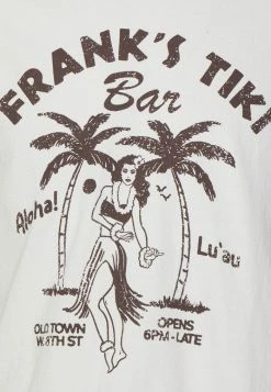 BDG Urban Outfitters FRANKS TIKI TEE UNISEX - Print T-shirt - Ecru -BDG Urban Outfitters shop d878667521d541df90112d29cd355e5e
