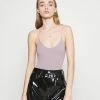 BDG Urban Outfitters BUNGY BODYSUIT - Top - Purple Dove -BDG Urban Outfitters shop da6e90852dfe4ae29ef046dca0087f69