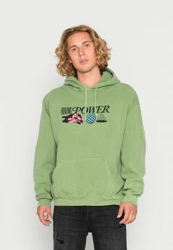 BDG Urban Outfitters HEALING POWER HOODIE UNISEX - Hoodie - Green -BDG Urban Outfitters shop dcb95dfed8c2403f8cb20f422d5cfec0