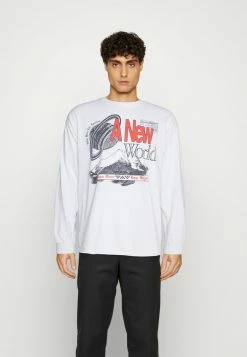 BDG Urban Outfitters MOONS TEE UNISEX - Long Sleeved Top - White