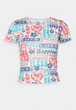BDG Urban Outfitters LOVE HAPPINESS BABY - Print T-shirt - Multi -BDG Urban Outfitters shop e6211a1d77bb48f8a0216fb2db044eda