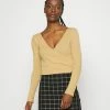 BDG Urban Outfitters BALLET WRAP - Jumper - Sand