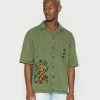 BDG Urban Outfitters EMBROID REVERE SHIRT - Shirt - Khaki -BDG Urban Outfitters shop eb37e1316b9c4204b7cda777ade4155c