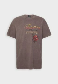 BDG Urban Outfitters FOREVER MEANS FOREVER UNISEX - Print T-shirt - Chocolate -BDG Urban Outfitters shop f40188c51aa94701858d58bb83551fe4