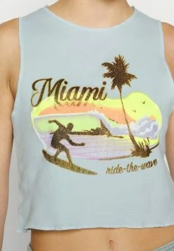 BDG Urban Outfitters MIAMI TANK - Top - Blue 6 BDG Urban Outfitters MIAMI TANK - Top - Blue -BDG Urban Outfitters shop fa3ece290ead485f9611fd4e98bb820d