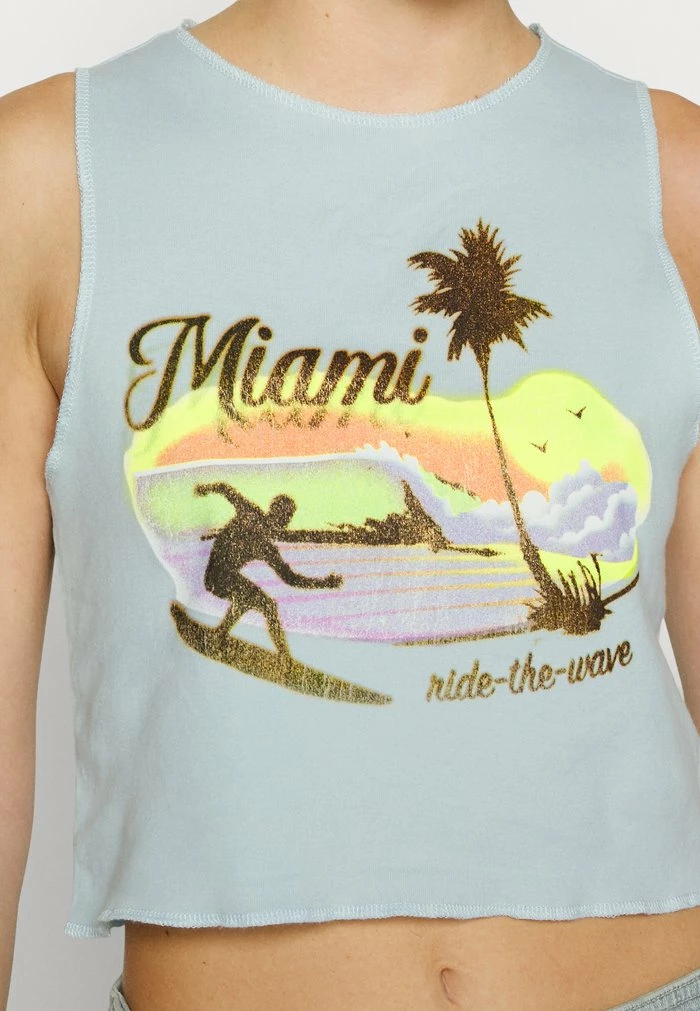 MIAMI TANK - Top - blue BDG Urban Outfitters MIAMI TANK - Top - Blue -BDG Urban Outfitters shop fa3ece290ead485f9611fd4e98bb820d