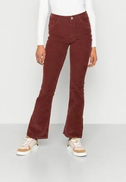 BDG Urban Outfitters FLARE - Trousers - Burgundy