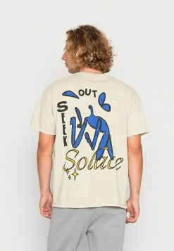 BDG Urban Outfitters SOLACE ART TEE UNISEX - Print T-shirt - Beige