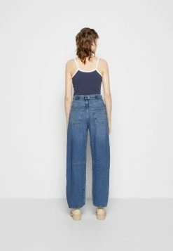 BDG Urban Outfitters LOGAN BARELL LEG CARPENTER - Relaxed Fit Jeans - Dark Vintage -BDG Urban Outfitters shop ffb5960da23b43cca5b19faacb34c6a2